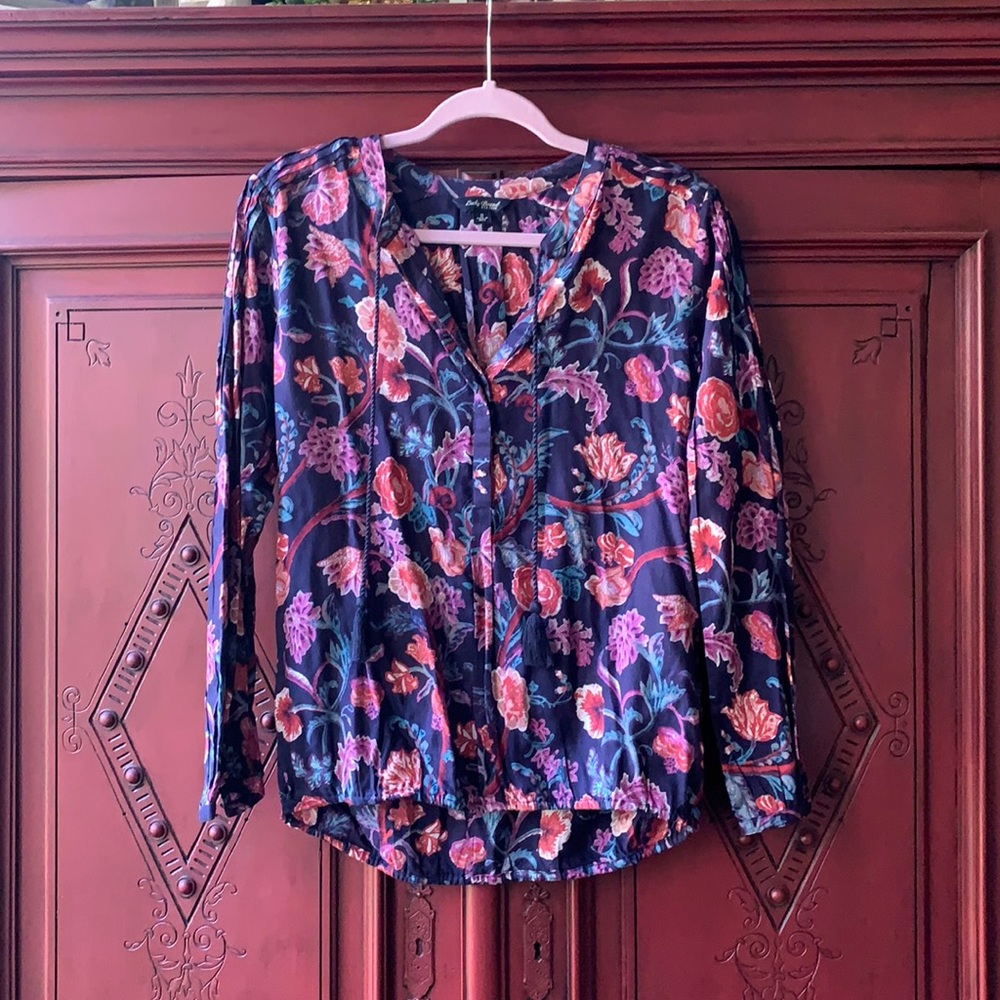 Lucky Brand- NWOT floral blouse!!